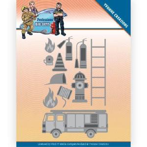 Yvonne Creations - Dies - Professions Big Guys - Fire Department Clearance Extremely