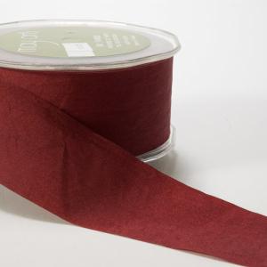 Wrinkled Faux Silk Ribbon - Burgundy - 3,8 cm -   METERSVIS Cheap Sale The Cheapest