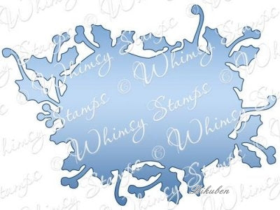 Whimsy Stamps - Holly Branch Noteables 4 Die Discount Pay With Visa