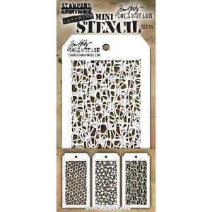 Tim Holtz - Mini Stencil  Set #35 Collections Online