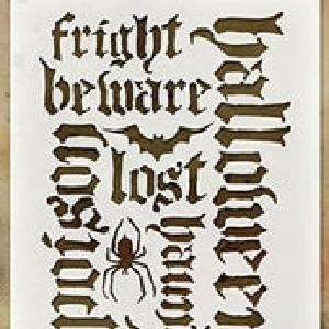 Tim Holtz - Stencil - Halloween Script Marketable Cheap Pice