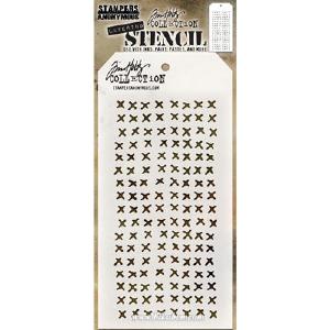 Tim Holtz - Stencil - Stitched Looking For For Sale