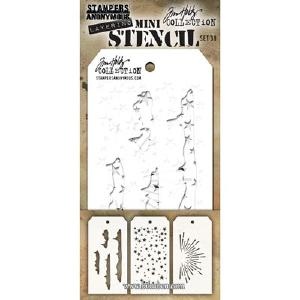 Tim Holtz - Mini Stencil  Set #38 Big Sale Cheap Online