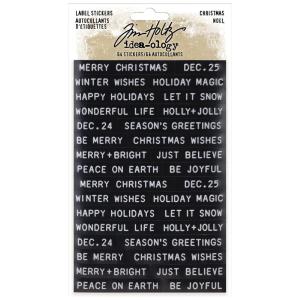Tim Holtz - Idea-ology - Christmas 2022 - Label Stickers Cheap Original