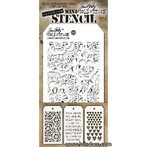 Tim Holtz - Mini Stencil Set #6 Cheap Sale Footaction