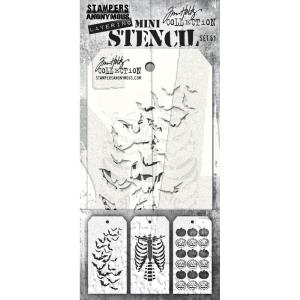 Tim Holtz - Mini Stencil  Set #61 Perfect Cheap Online