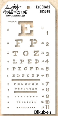Tim Holtz - Stencil - Eye Chart Cheap Sale Purchase