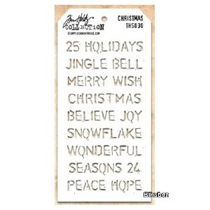 Tim Holtz - Stencil - Christmas Find Great Cheap Online