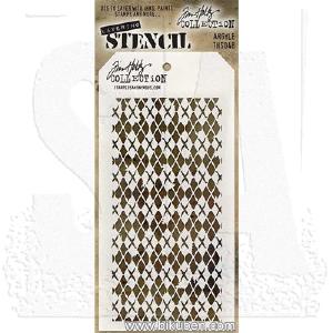 Tim Holtz - Stencil - Argyle 2025 New For Sale