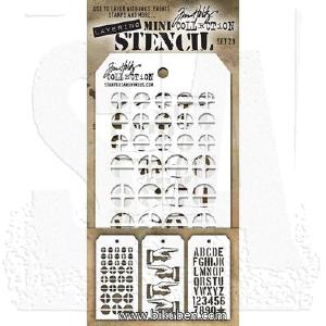 Tim Holtz - Mini Stencil Set #29 Buy Cheap Pay With Visa