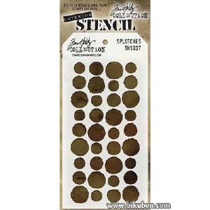 Tim Holtz - Stencil - Splotches Wholesale Pice Cheap Online