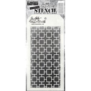 Tim Holtz - Stencil - Linked Square Outlet Genuine