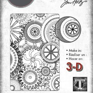 Tim Holtz Alterations - Texture Fades - 3D Embossing Folder - Mini Mechanics Buy Cheap Tumblr