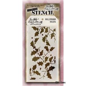 Tim Holtz - Stencil - Holly Bough Cheap Fake