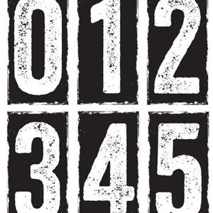 Tim Holtz Collection - Big Number Blocks - Stamps Free Shipping Limited Edition