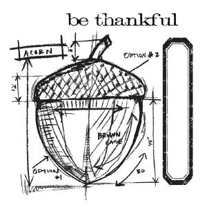 Tim Holtz Alterations - Framelits Die Set w/Stamps - Acorn Blueprint Cheap Genuine