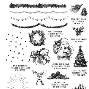 Tim Holtz Collection - Cling Stamps - Darling Christmas Newest Online