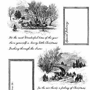 Tim Holtz Collection - Cling Stamps - Scenic Holiday Official Cheap Online