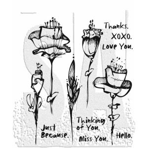 Tim Holtz Collection - Cling Stamps - Abstract Florals Genuine Cheap Pice