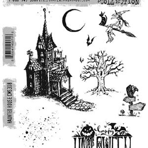 Tim Holtz Collection - Cling Stamps - Haunted House Cheap Pice Store