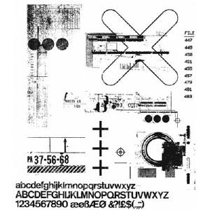 Tim Holtz Collection - Cling Stamps - Glitch 2 Free Shipping Supply