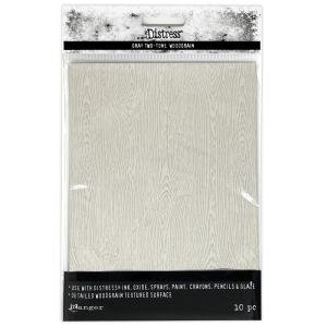 Tim Holtz - Holiday 2022 - Distress Woodgrain Cardstock - Light Grey Tumblr Cheap Pice