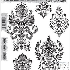 Tim Holtz Collection - Distress Damask - Stamps 2025 Unisex Online