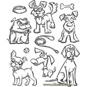 Tim Holtz Collection - Crazy Dogs - Stamps Buy Cheap Classic