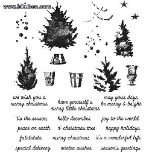 Tim Holtz Collection - Cling Stamps - Watercolor Trees For Nice Cheap Price