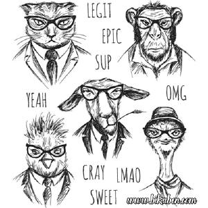 Tim Holtz Collection - Cling Stamps - Hipster Buy Cheap Best Wholesale