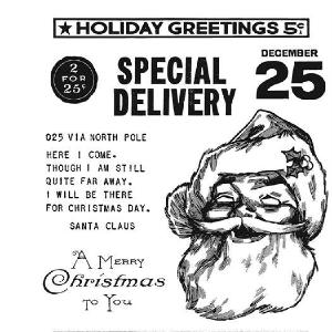 Tim Holtz Collection - Cling Stamps - Jolly Santa Low Cost Cheap Pice