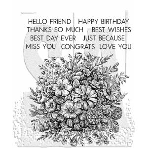 Tim Holtz Collection - Cling Stamps - Floristry with Grid Block Find Great Cheap Online