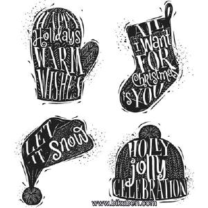 Tim Holtz Collection - Cling Stamps - Carved Christmas 1 Discount View