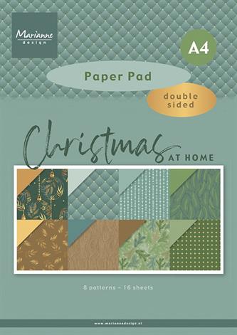 Marianne Design -  Christmas at home - Paper Pad A4 Sast For Sale