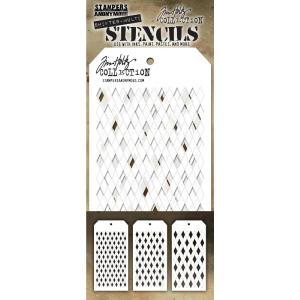 Tim Holtz - Stencil - Shifter Multi Harlequin Discount Inexpensive