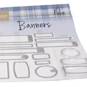 Marianne Design - Clear stamps & dies - Banners Cheap Sale Amazon