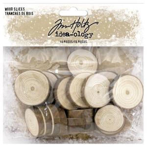 Tim Holtz - Idea-ology - Christmas 2022 - Wood Slices Cheap Sale Now