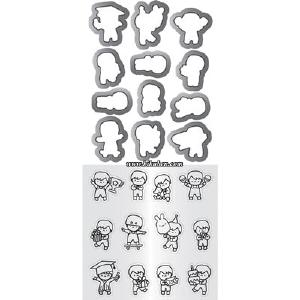 Mama Elephant - Stamp & Die Set - Mini Boy Agenda Limited Edition Sale Online