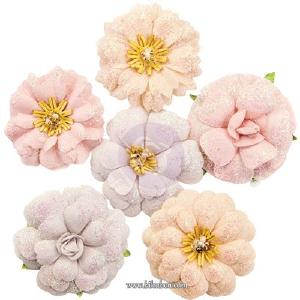 Prima - Lavender Frost - Fabric Flowers - Sweet Melody Online Online High Quality