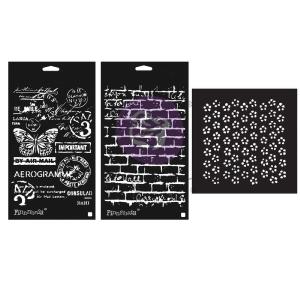 Prima - Finnabair - Elementals Stencil Set - Perfectly Grungy Cheap Sale Inexpensive