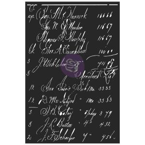 Prima - Finnabair - Elementals Stencil - Calculations    6x9" Visit Sale Online