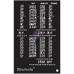 Prima - Finnabair - Elementals Stencil - Book of numbers  -    6x9" Cheap Sale Lowest Pice
