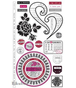 LYB - Love Letters - Flocked Chipboard Stickers Release Dates Sale Online