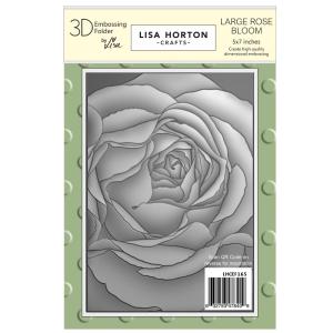 Lisa Horton - Embossing Folder - 3D - Large Rose Bloom Outlet Best Pices
