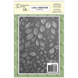 Lisa Horton - Embossing Folder - 3D - Spring Foliage Buy Cheap Get Authentic