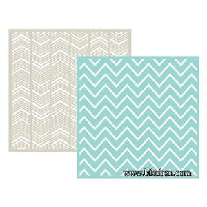 Lifestyle Crafts  -  Embossing Folder - Chevron Finishline Cheap Online