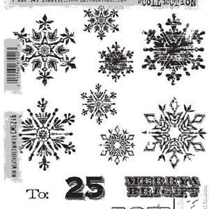 Tim Holtz Collection - Mini Weathered Winter - Stamps Discount Recommend