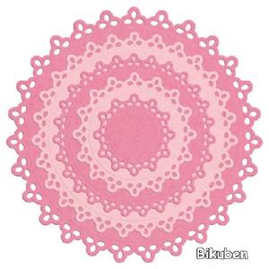 Lifestyle Crafts - Cutting Dies -  Nesting Doily Circles Free Shipping Geniue Stockist