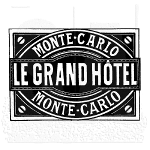 Tim Holtz Collection - Le Grand Hotel - Wood Mount Stamp Cheap Best Sale