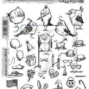 Tim Holtz Collection - Mini Bird Crazy & Things - Stamps Free Shipping Online